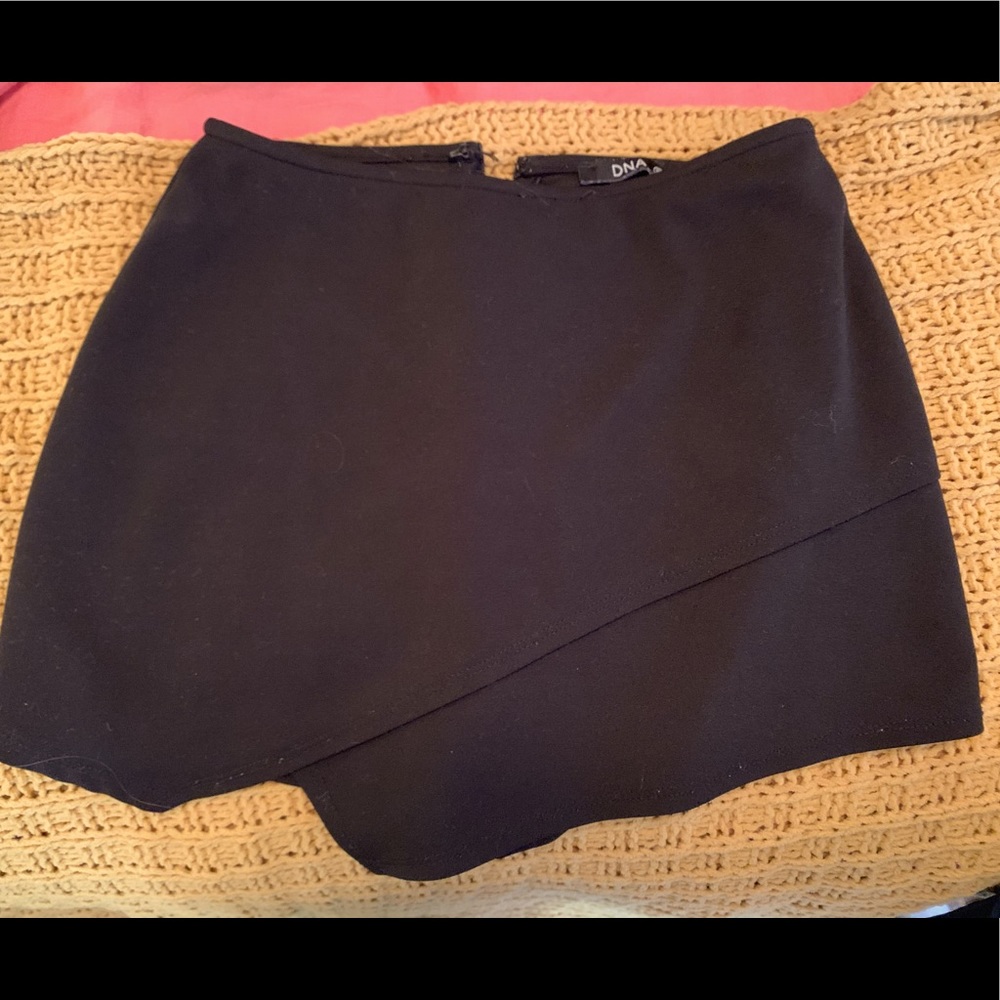 DNA Black Envelope Mini Skirt